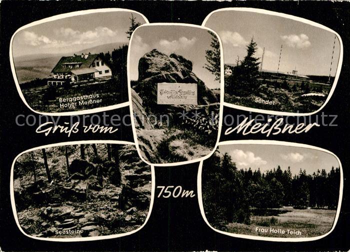 Hessisch Lichtenau Berggasthaus Hoher Meissner Sender Sender Frau Holle Teich