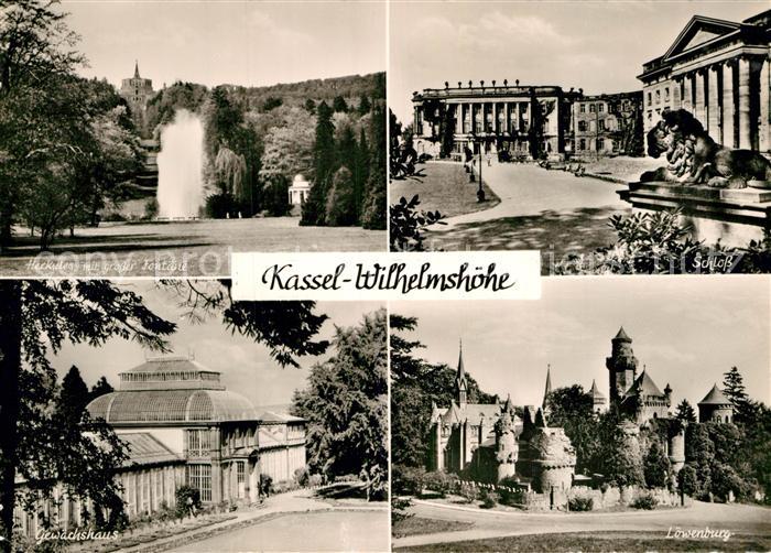 Wilhelmshoehe Kassel Schloss Loewenburg Gewaechshaus Herkules