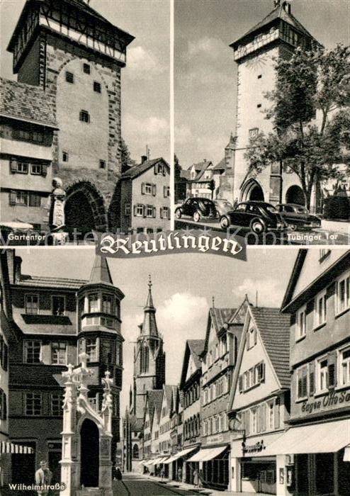 Reutlingen BW Gartentor Tuebinger Tor Wilhelmstrasse