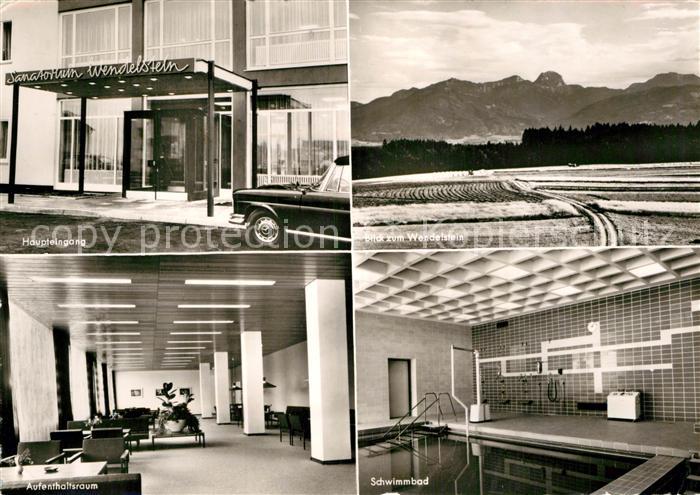 Bad Aibling Sanatorium Wendelstein Schwimmbad Aufenthaltsraum