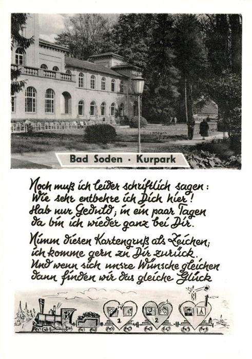 Bad Soden Taunus Kurpark Gedicht