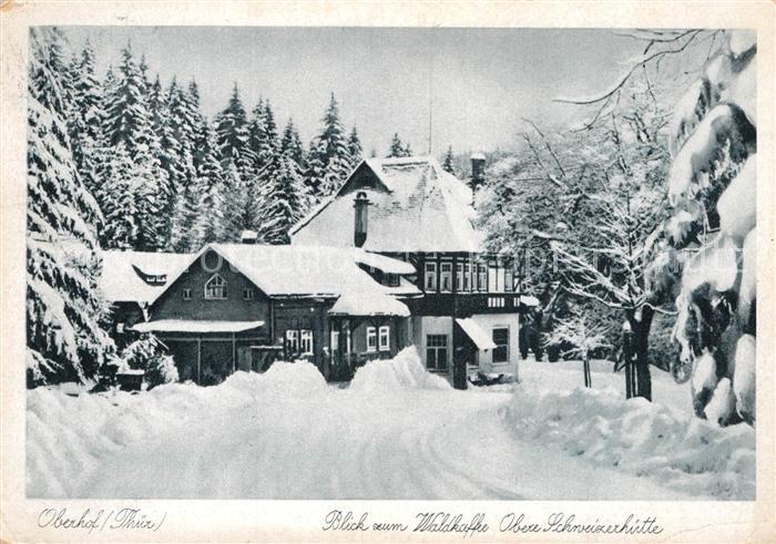 Oberhof Thueringen Waldkaffee Obere Schweizerhuette