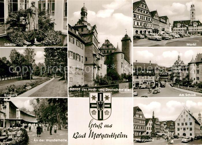 Bad Mergentheim Schaefer Markt Schloss Marktplatz Kurpark