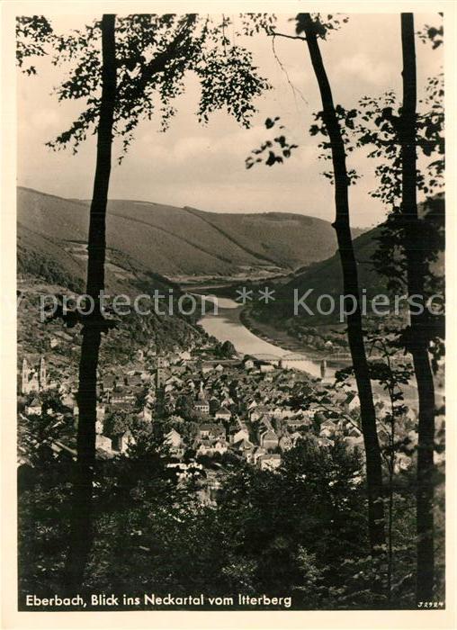 Eberbach Neckar Neckartal vom Itterberg