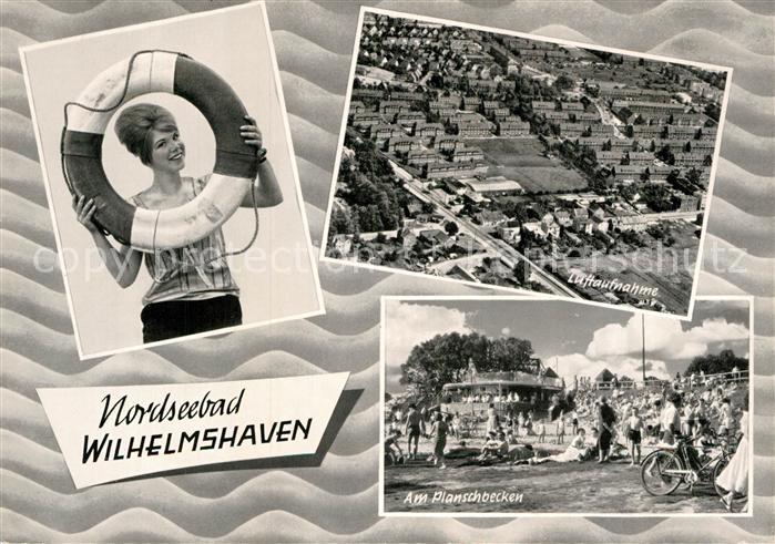 Wilhelmshaven  CITY Fliegeraufnahme Planschbecken