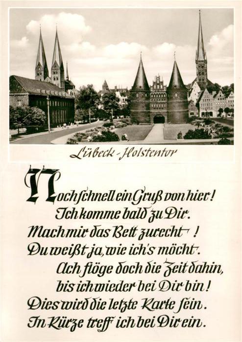 Luebeck Holstentor Gedicht