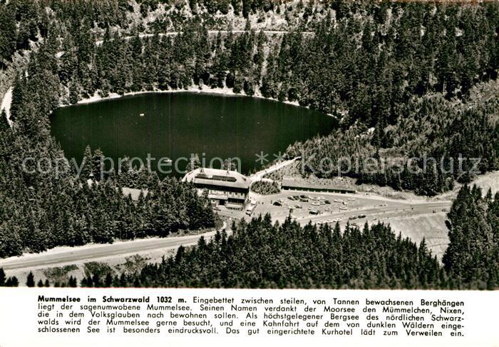 Mummelsee Berghotel Fliegeraufnahme