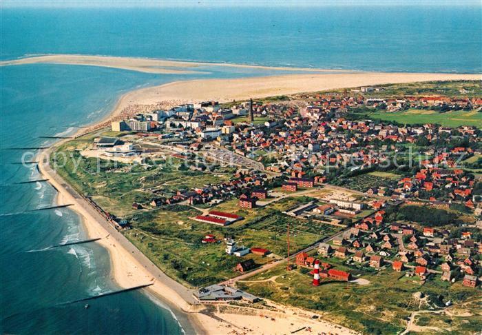BORKUM Nordseebad Niedersachsen Fliegeraufnahme