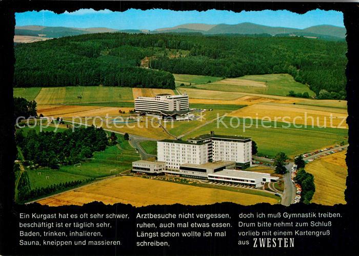 Bad Zwesten Hardtwaldklinik Fliegeraufnahme