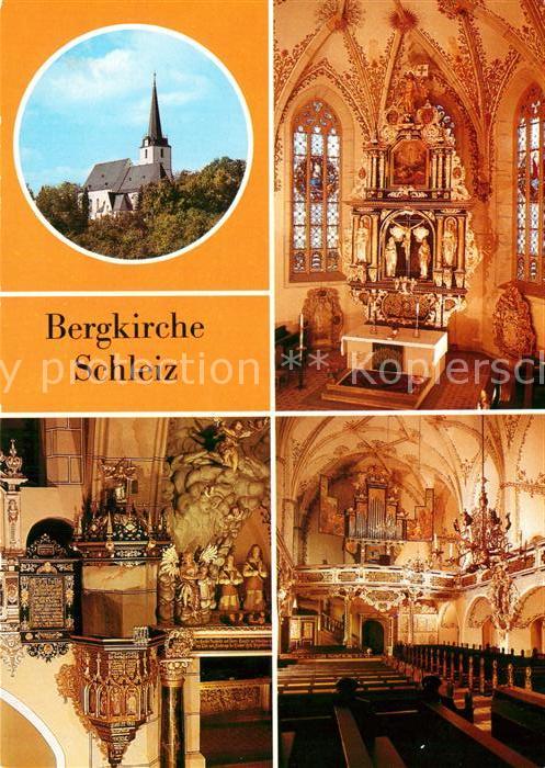 Schleiz Bergkirche Altar Kanzel Orgel