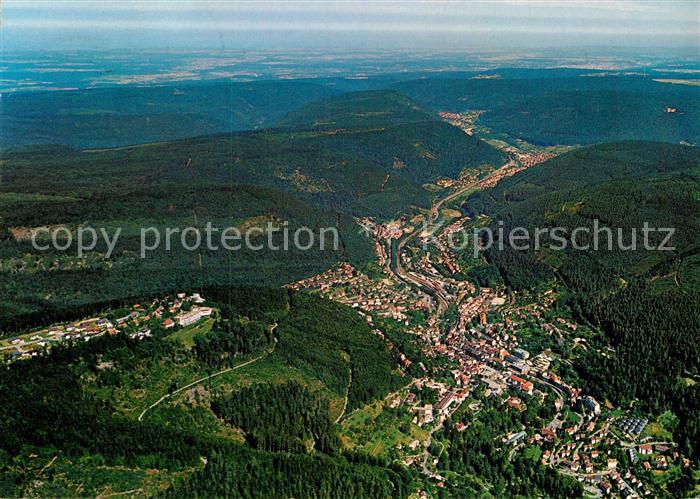 Wildbad Schwarzwald Sommerberg Calmbach Kleinenztal Fliegeraufnahme