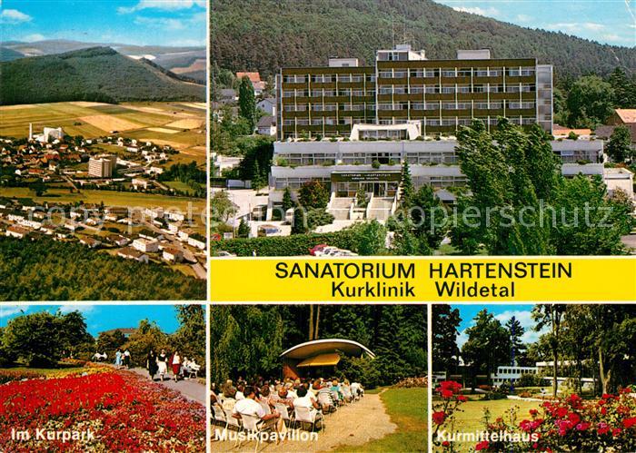 Bad Wildungen Sanatorium Hartenstein Kurklinik Wildetal Kurpark Musikpavillon