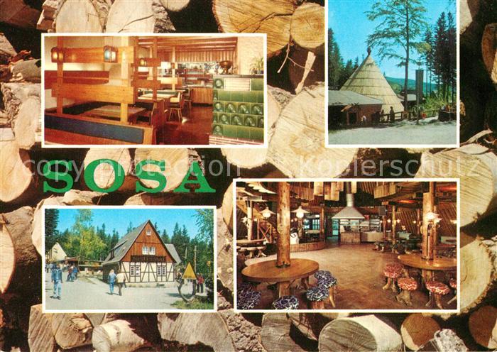 Sosa Erzgebirge Konsum-Gaststaetten Koehlerhuette und Meiler