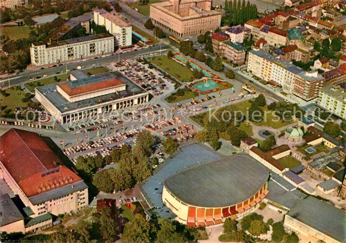Karlsruhe Baden Fliegeraufnahme Festhallenplatz