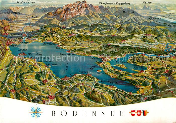 Bodensee Panoramakarte