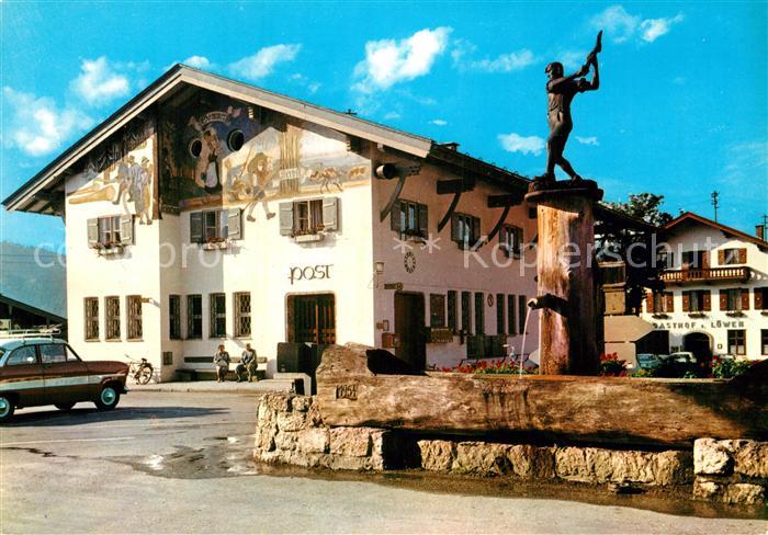 Reit Winkl Postamt Dorfbrunnen Gasthof zum Loewen