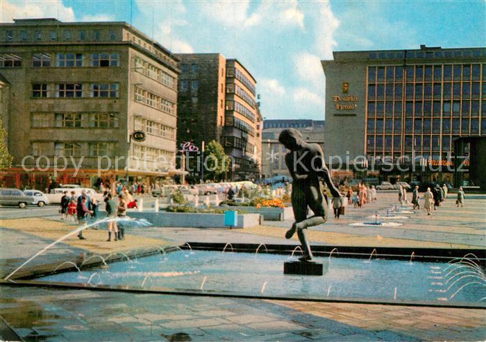 Essen Ruhr Gildenplatz Brunnen