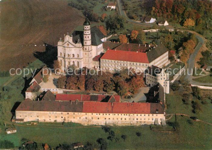 Neresheim Abtei Fliegeraufnahme Kirche Kloster