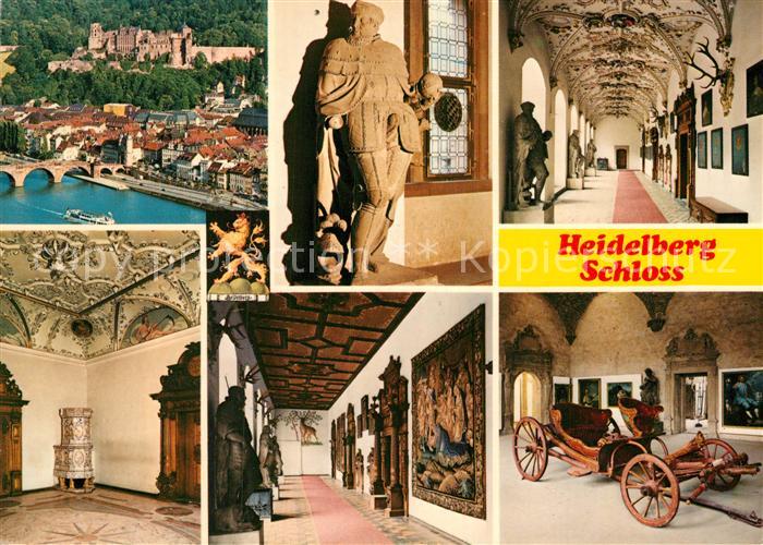 Heidelberg Neckar Schloss Pferdekutsche Neckar