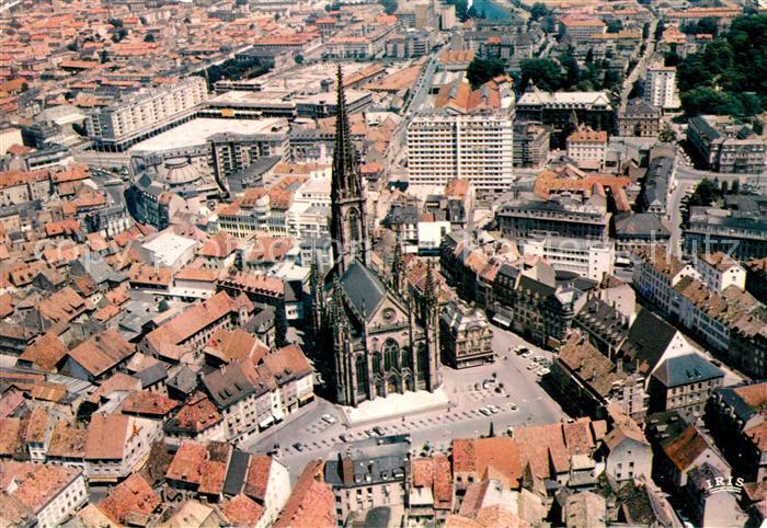 Mulhouse Muehlhausen Fliegeraufnahme Eglise Marktplaz