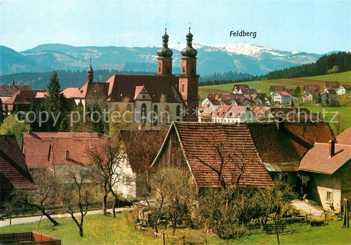 St Peter Schwarzwald Kirchenpartie mit Feldberg