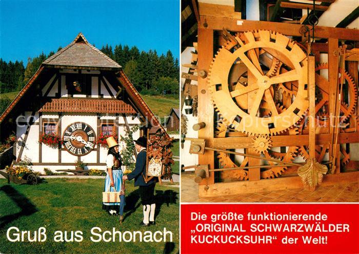 Schonach Schwarzwald Weltgroesste Kuckuckuhr Tracht