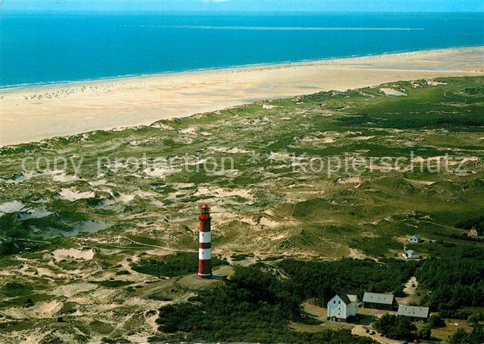 Amrum Fliegeraufnahme Leuchtturm Duenen