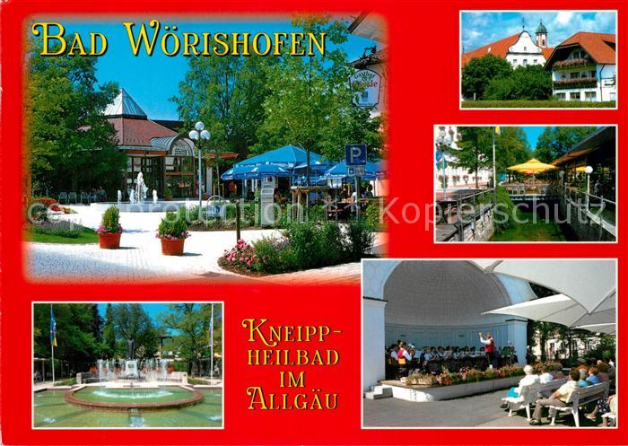 Bad Woerishofen Kneipp-Heilbad im Allgaeu Brunnen Konzertplatz