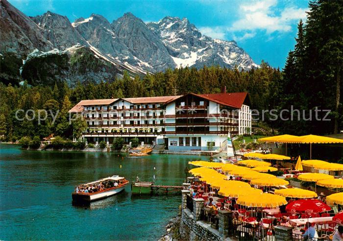 Eibsee Eibseehotel mit Pavillon Terrasse