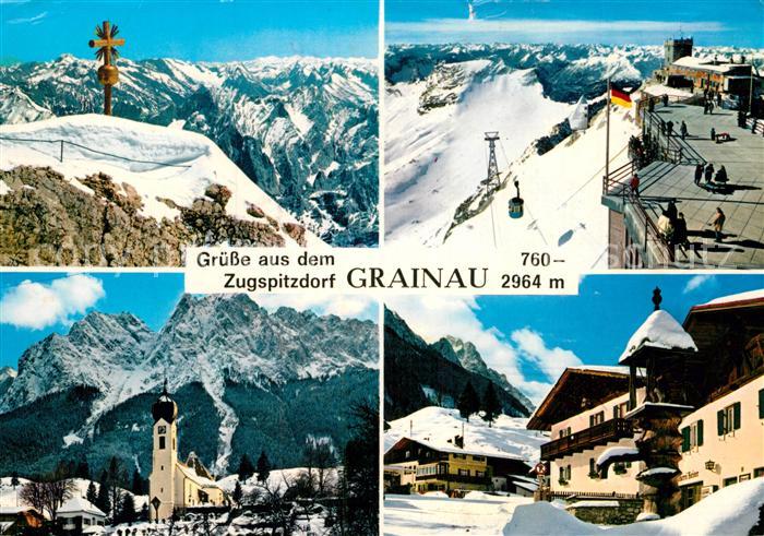 Grainau Zugspitzdorf Seilbahn Zugspitze Ostgipfel Muenchnerhaus