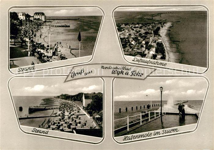 Wyk Foehr Strand Fliegeraufnahme Mole