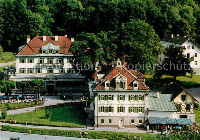 Hohenschwangau Fliegeraufnahme Schlosshotel Lisl Jaegerhaus