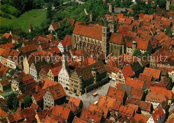 Rothenburg Tauber Fliegeraufnahme