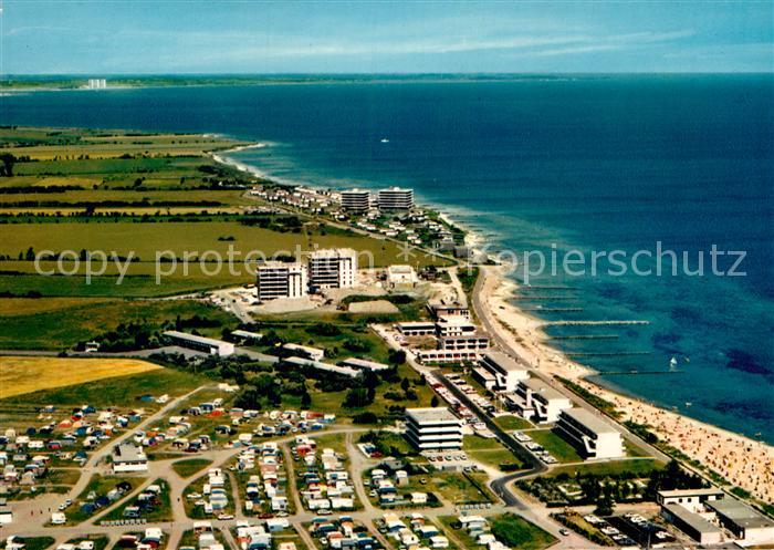 Grossenbrode Ostseebad Fliegeraufnahme mit Strand