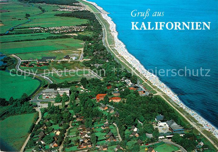 Kalifornien Ostseebad Fliegeraufnahme mit Strand Schoenberg
