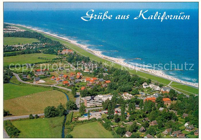 Kalifornien Ostseebad Fliegeraufnahme mit Strand Schoenberg