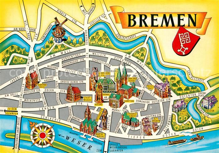 BREMEN  CITY Lageplan