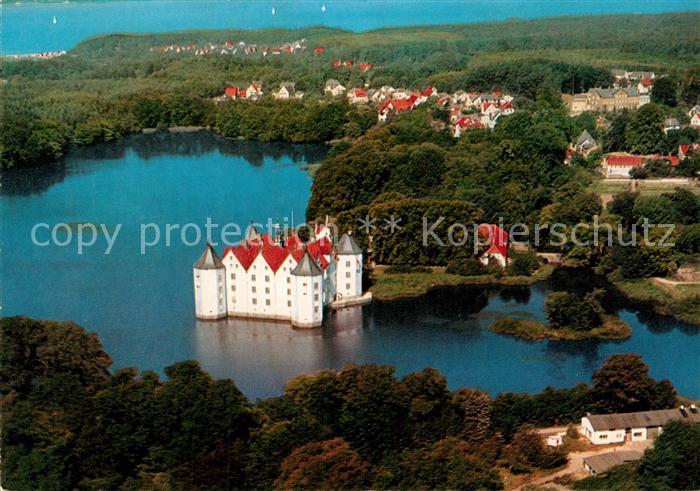 Gluecksburg Ostseebad Fliegeraufnahme mit Schloss