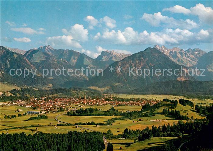 Oberstdorf Panorama Kurort Allgaeuer Alpen