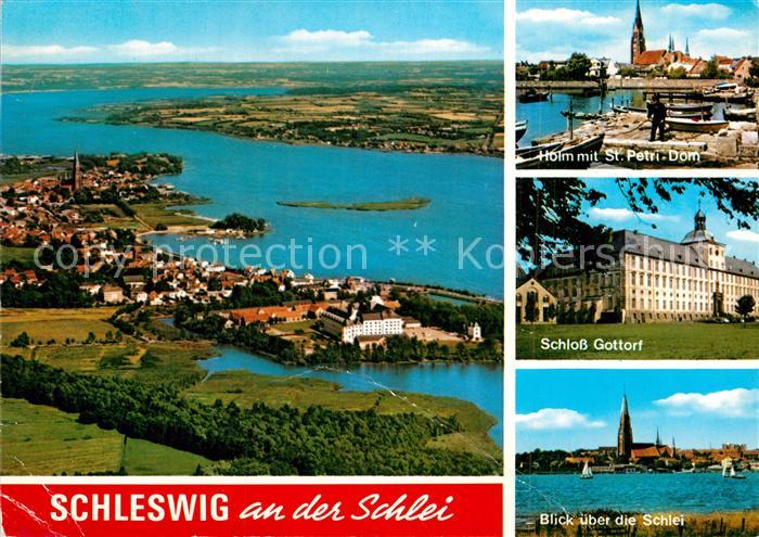 Schleswig Schlei Holm St Petri Dom Schloss Gottorf Fliegeraufnahme