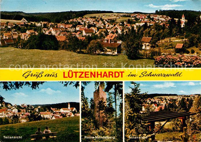 Luetzenhardt Panorama Ruine Mandelberg Schwarzwald