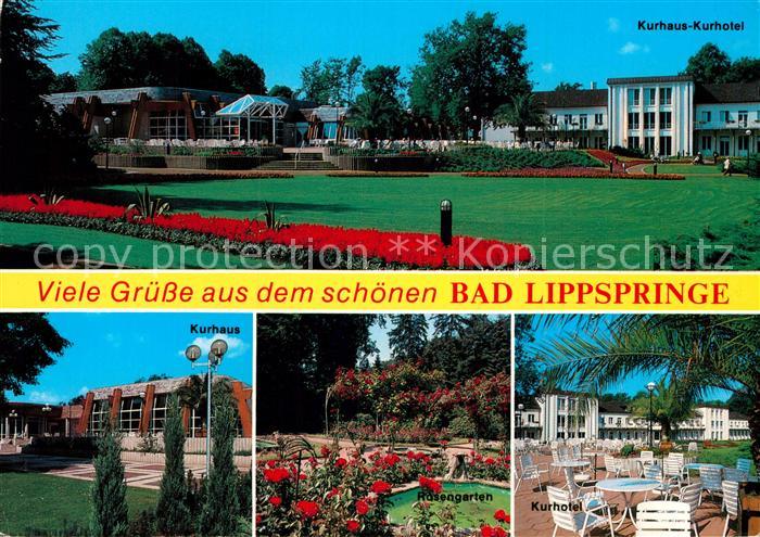Bad Lippspringe Kurhaus Kurhotel Terrasse Park Rosengarten