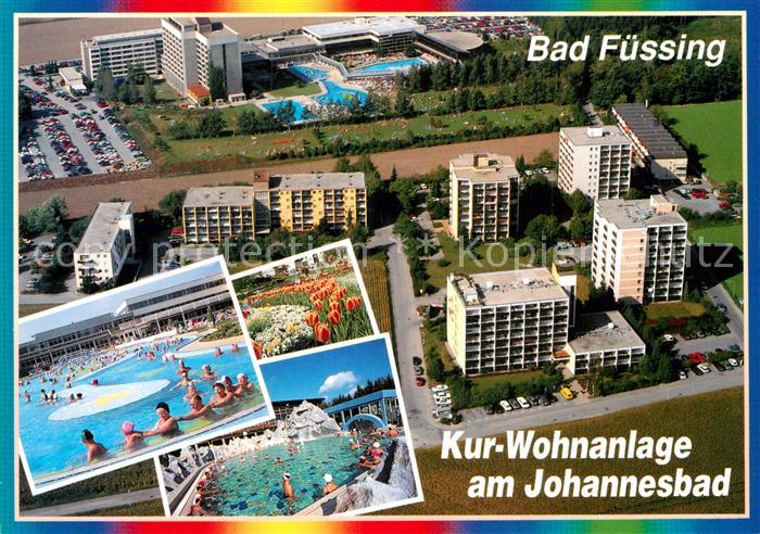Bad Fuessing Kur Wohnanlage am Johannesbad Thermalbad Fliegeraufnahme