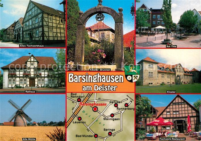 Barsinghausen Fachwerkhaus Kloster Brunnen Am Thie Rathaus Windmuehle Restaurant