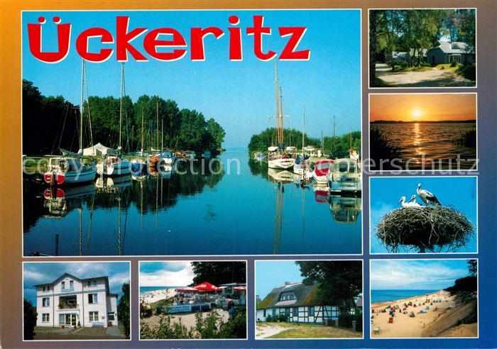 ueckeritz Usedom Seglerhafen Sonnenuntergang am Meer Storchennest Strand