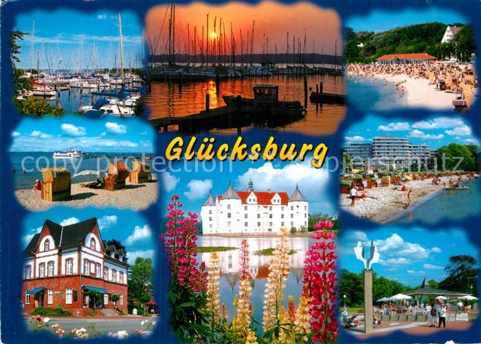 Gluecksburg Ostseebad Seglerhafen Strand Hotel Park Schloss