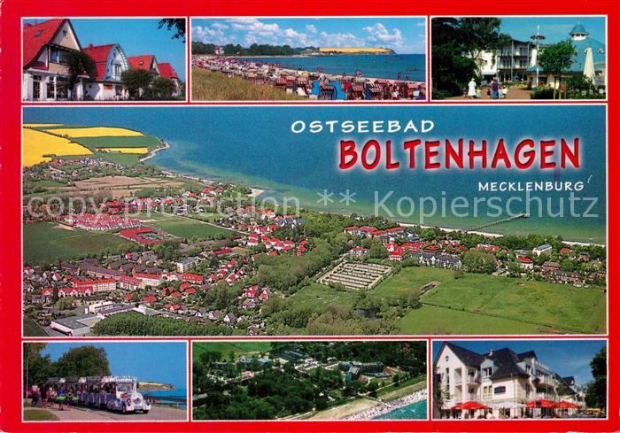 Boltenhagen Ostseebad Strand Promenade Touristenbahn Hotel Fliegeraufnahme