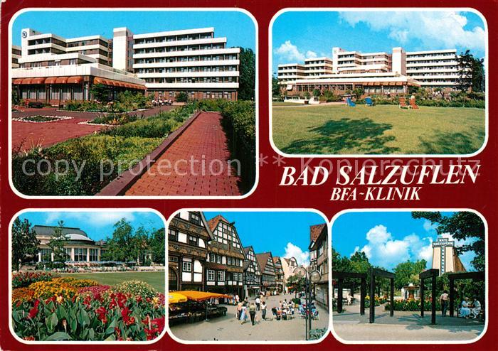 Bad Salzuflen BfA Klinik Park Fussgaengerzone Fachwerkhaeuser Saline