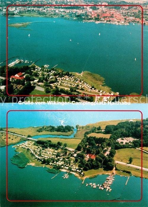 Haddeby Wikinger Campingplatz Haithabau Seglerhafen Fliegeraufnahme