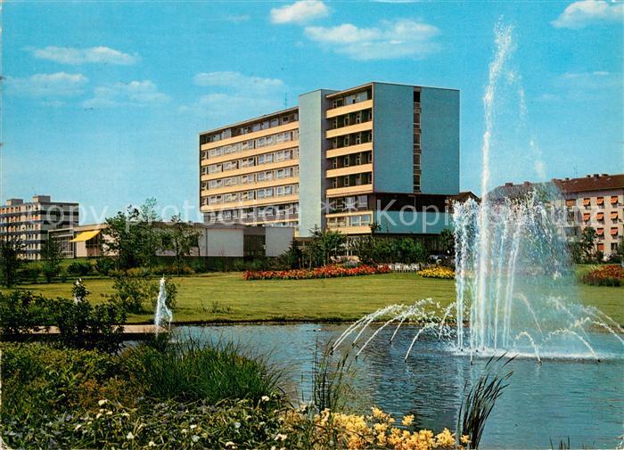 Bad Nauheim Kuranlage mit Spreesanatorium Fontaene